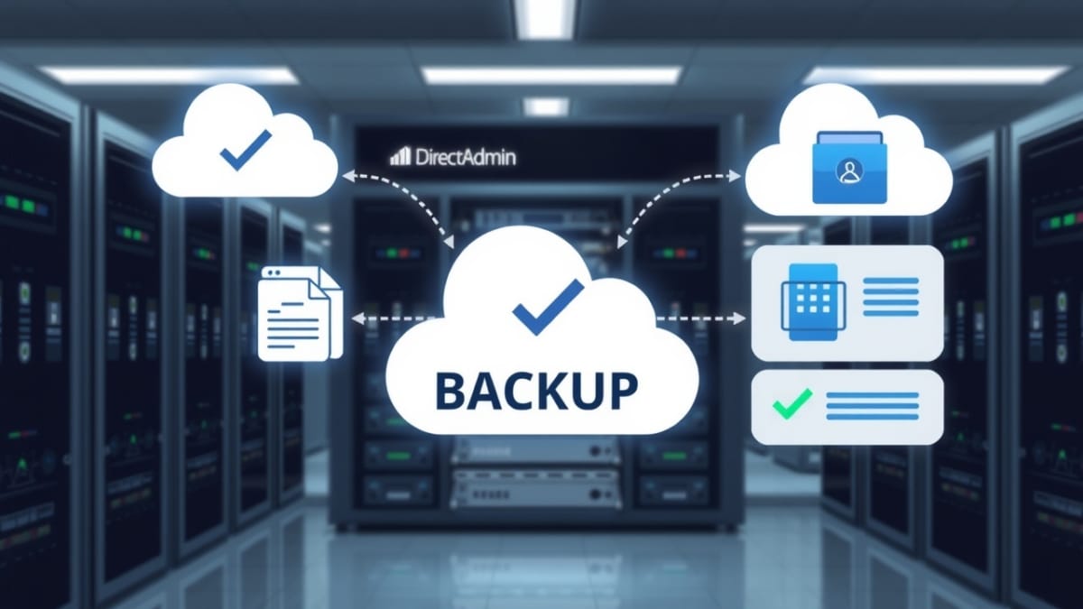backup verification routine confirming backups on a directadmin vps