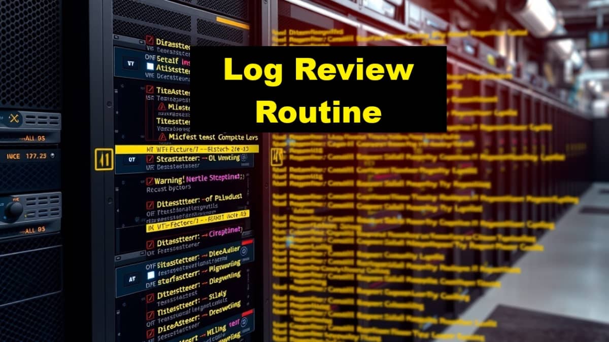log review routine showing system and service logs on a directadmin vps